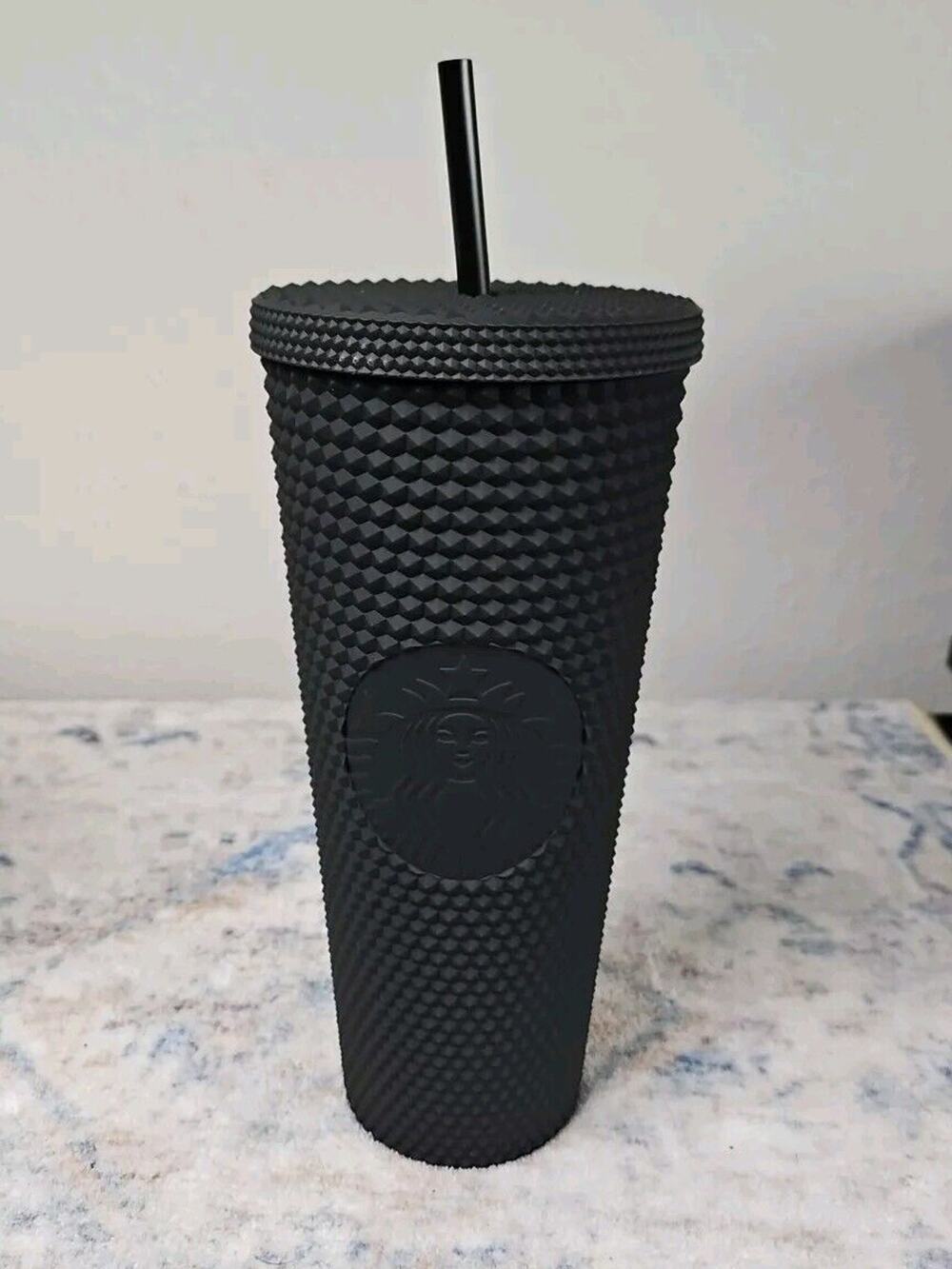 Disney Starbucks 50th Anniversary Black Geometric Studded Cup Tumbler